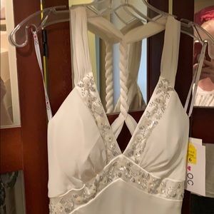 Oleg Cassini Ivory Gown